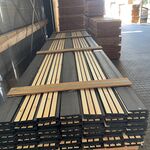 Ca. 80x Grenen Acoustic Design Profiel, 22x142mm, lengte 450cm